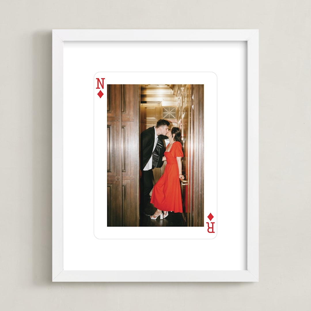 "Ace of Diamonds: Framed Photo " - Framed Photo in White by Minted - Framed