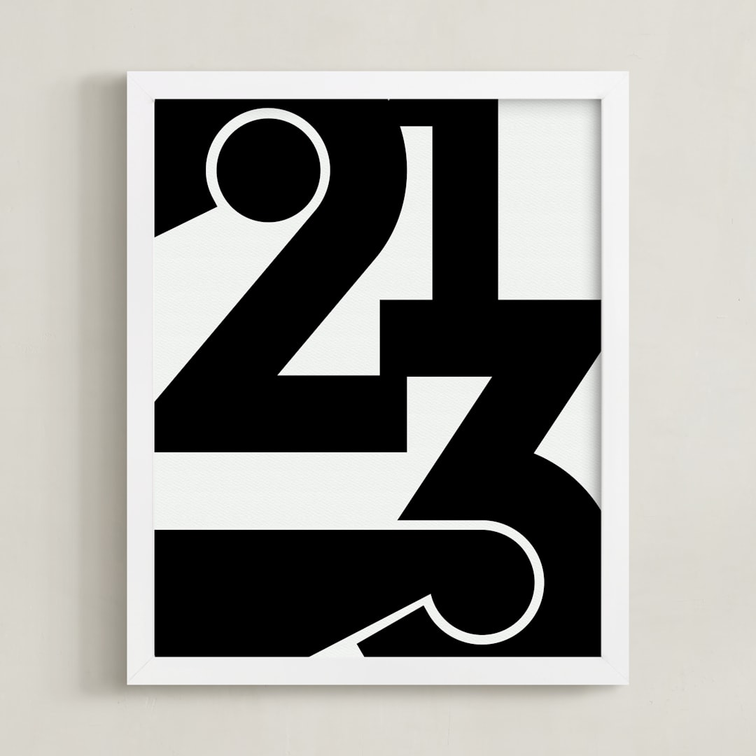 "LA  213" - Art Print in Black and White by Jennifer Morehead - Framed