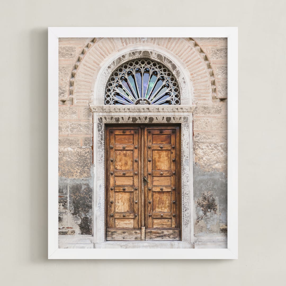"Hellas III" - Art Print in Rust by Lindsay Ferraris Photography - Framed