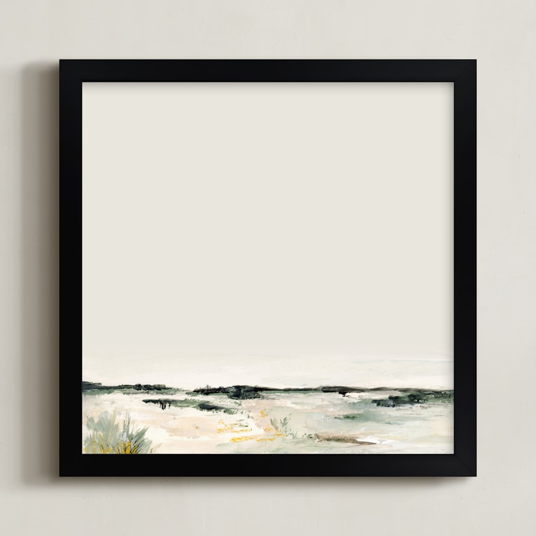 "Beckett" - Art Print in Green by Mande Calhoun - Framed