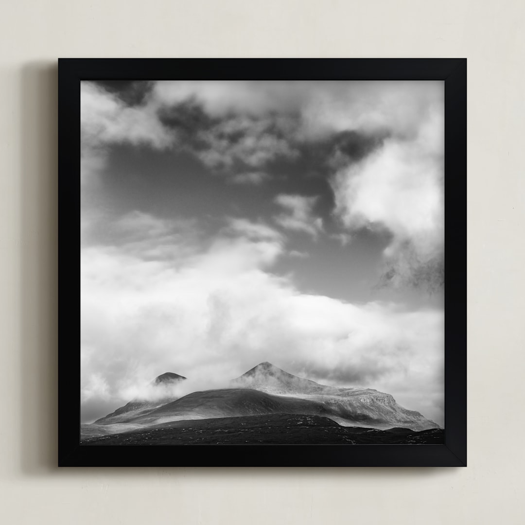 "munro" - Art Print in Ash by Kamala Nahas - Framed