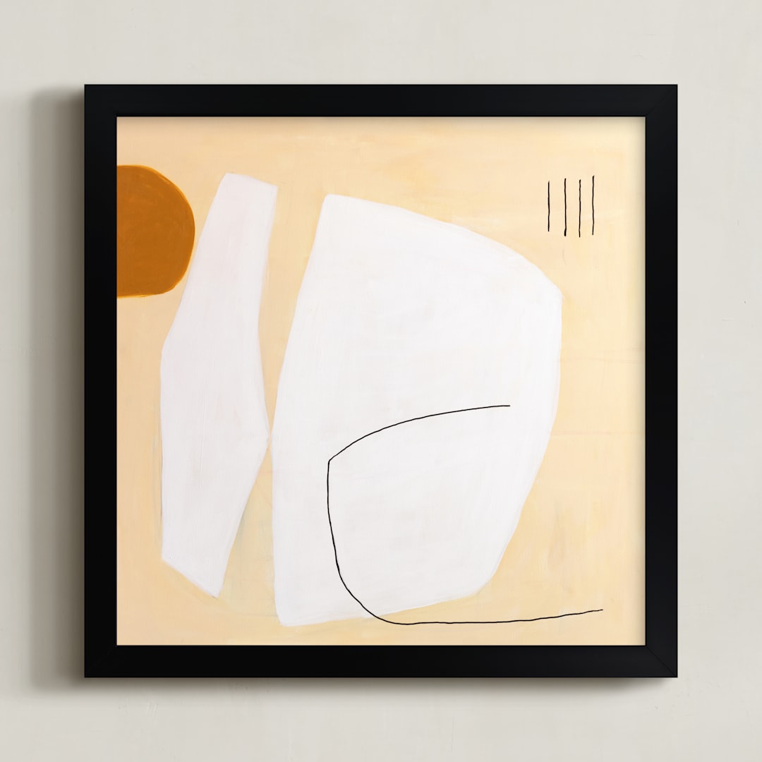 "TURMERIC & TUSK" - Art Print in eggshell by Keren Toledano - Framed