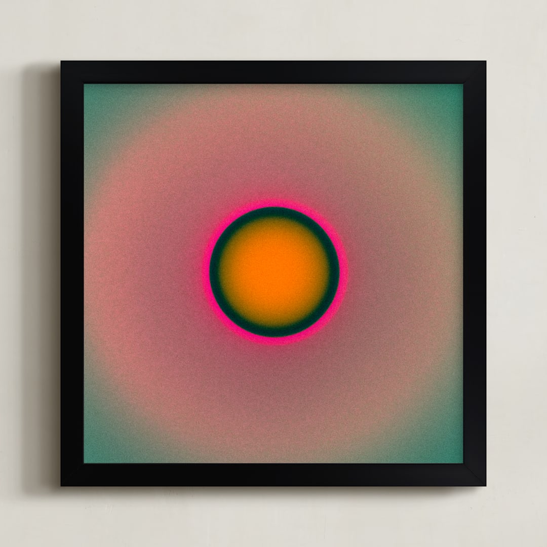 "Sun in the dust. Variations 2" - Art Print in Rainbow Sky by Arash Fattahi Acosta - Framed