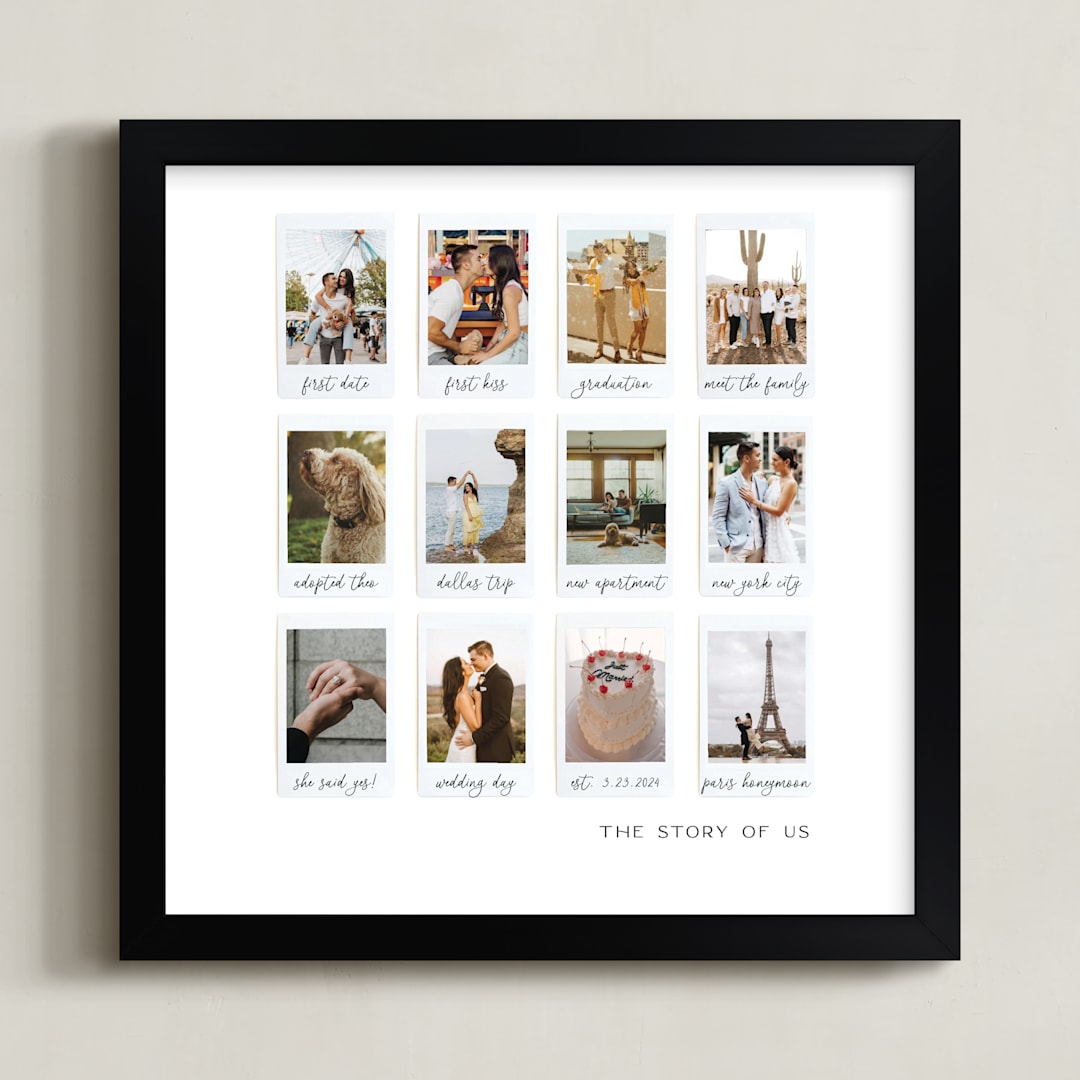 "Twelve Photo: Square Framed Photo" - Framed Photo in White by Olivia Kanaley Inman - Framed