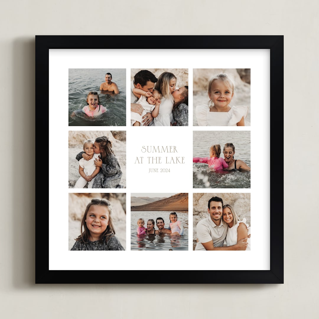 "Eight Photo: Square Framed Photo" - Framed Photo in Taupe by Up Up Creative - Framed