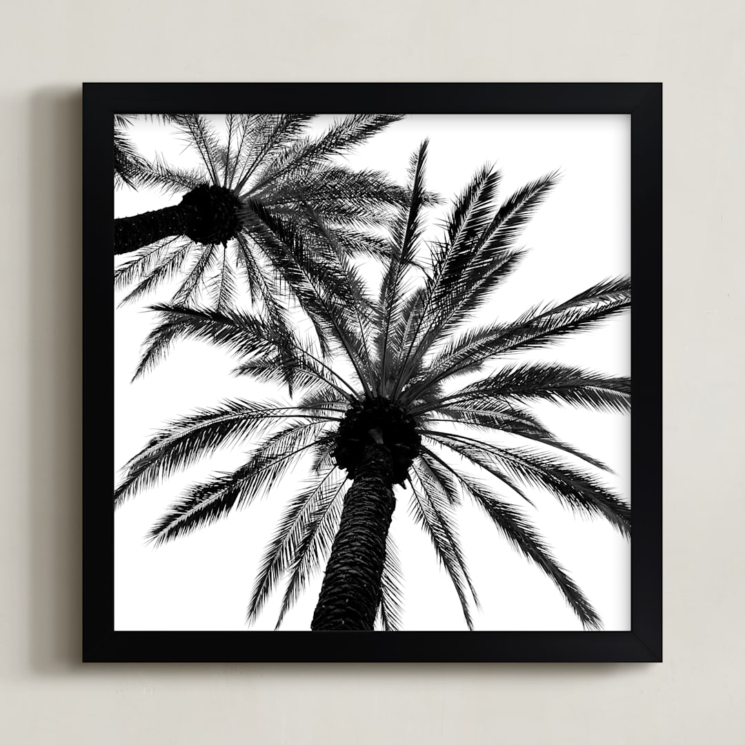 "Pattern In The Sky" - Art Print in Black and White by Leslie Le Coq - Framed