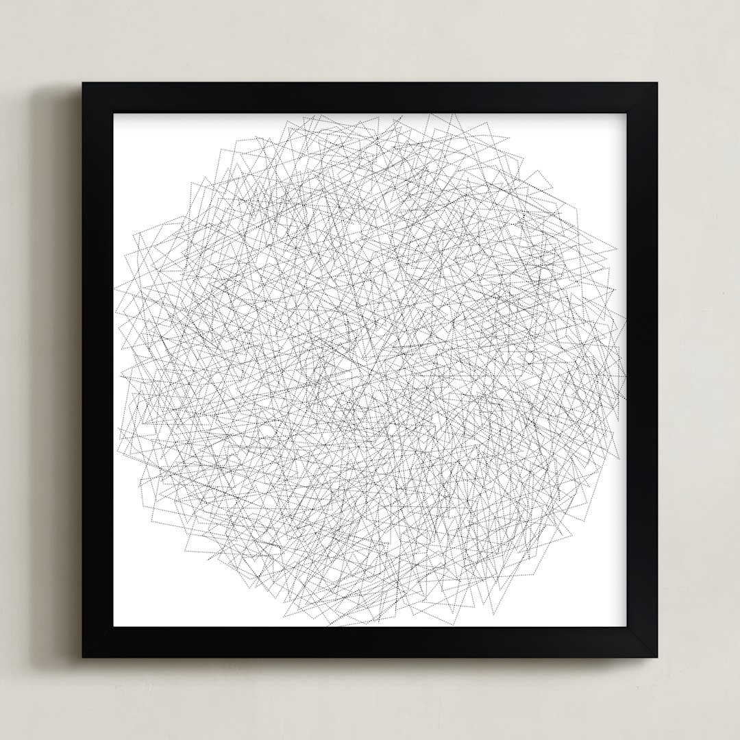 "B&W 1" - Art Print in Black by koshi - Framed