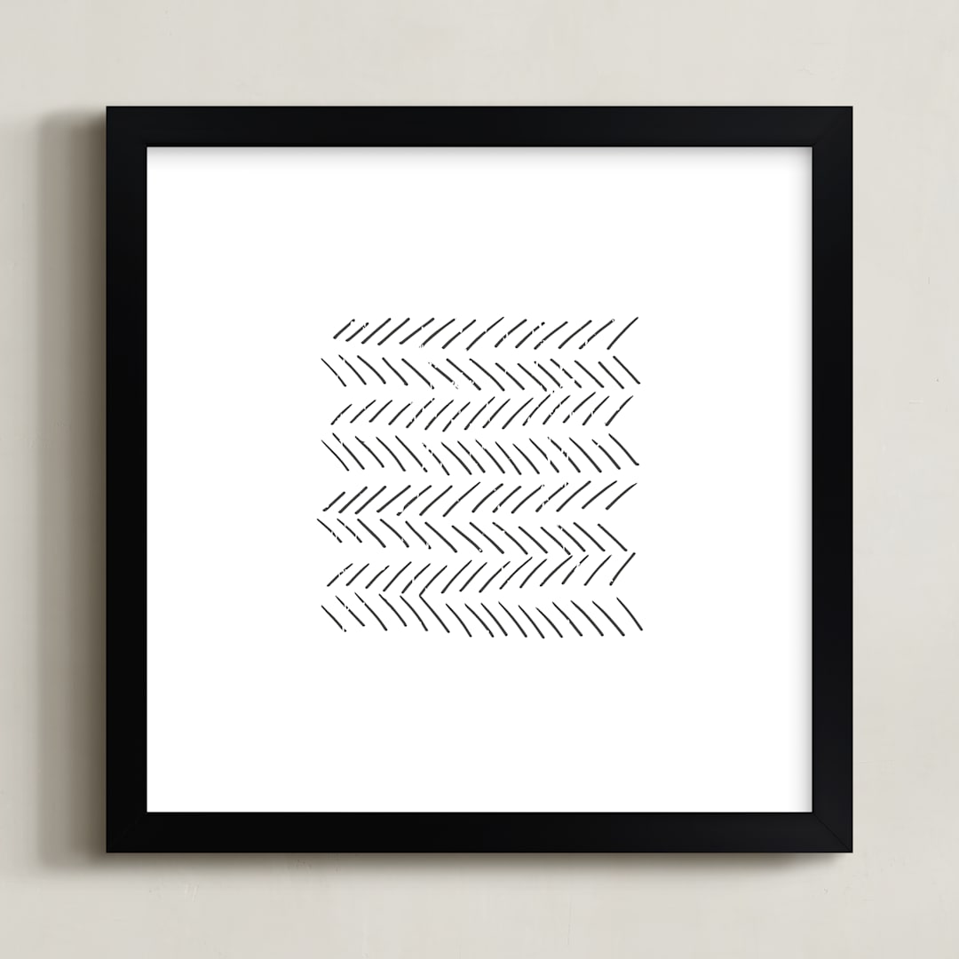 "Arrows" - Art Print in ebony by Waldo Press - Framed