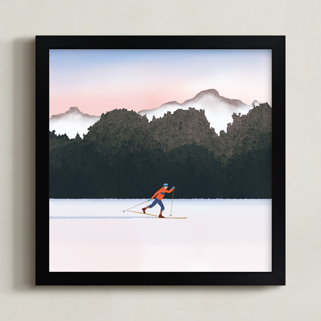 "Nordic Love" - Art Print in muted by Shannon - Framed