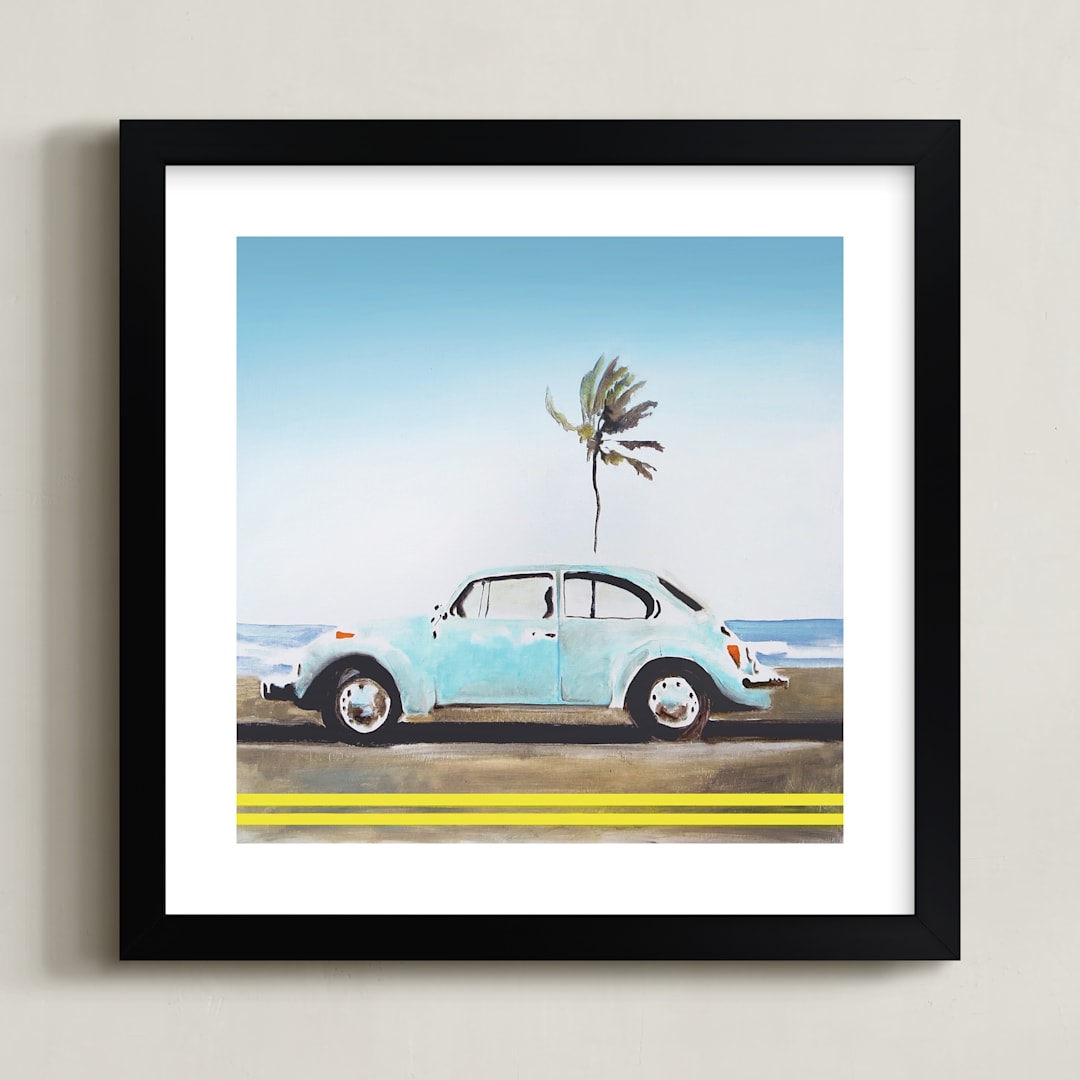 "Turq" - Art Print in Turq by SETH SMITH - Framed