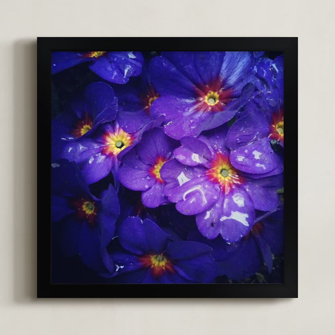 "Spring Noir 2" - Art Print in Royal by Sarah Johnson - Framed