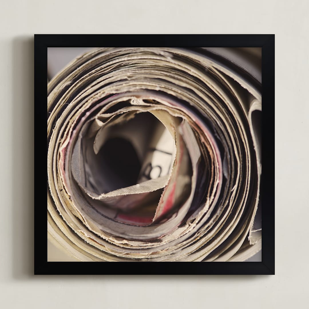 "Blueprints II" - Art Print in Muted by Erin Niehenke - Framed