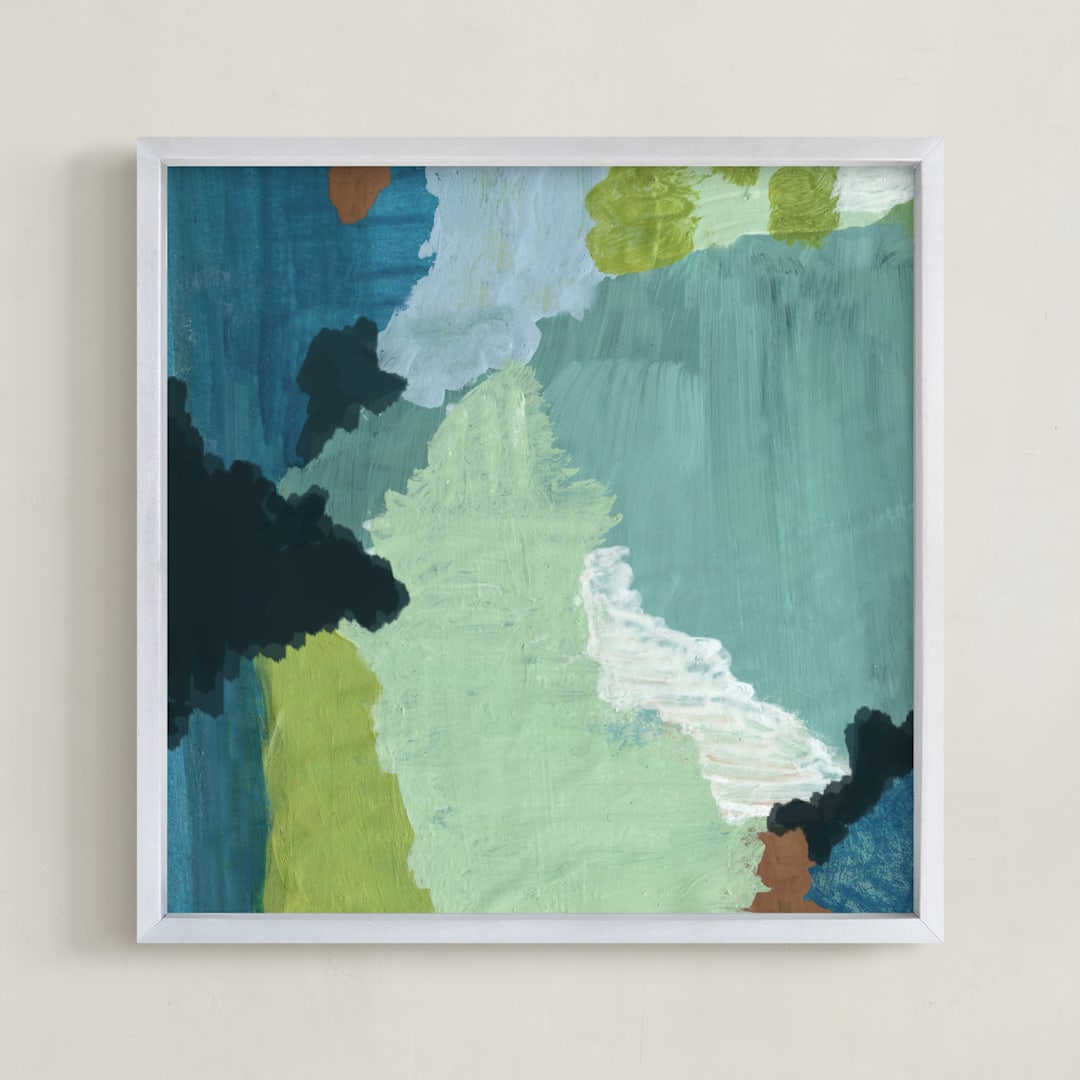 "Nishna 1" - Art Print in Night by Meg Gleason - Framed