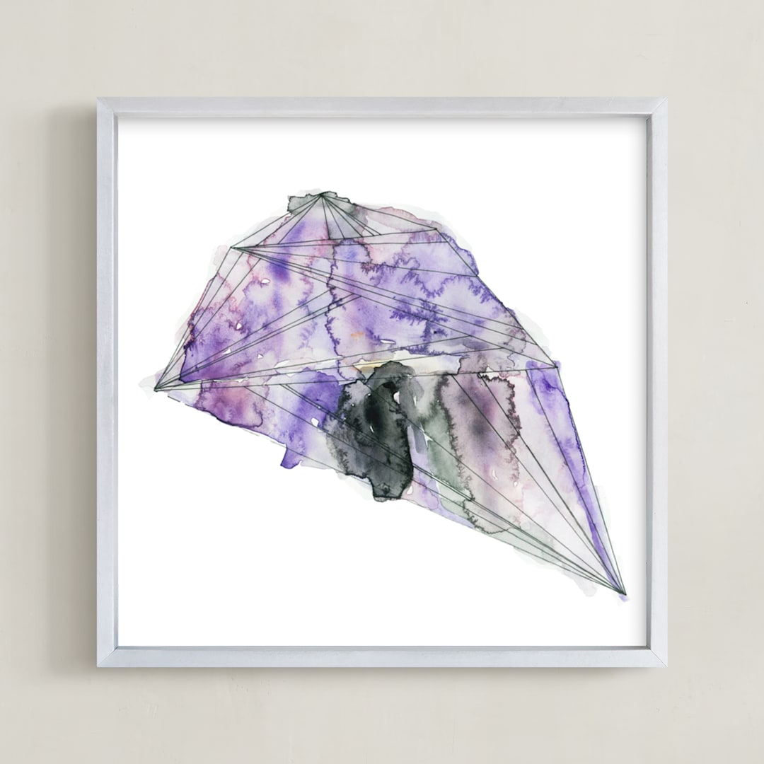 "amethyst" - Art Print in Amethyst by Naomi Ernest - Framed