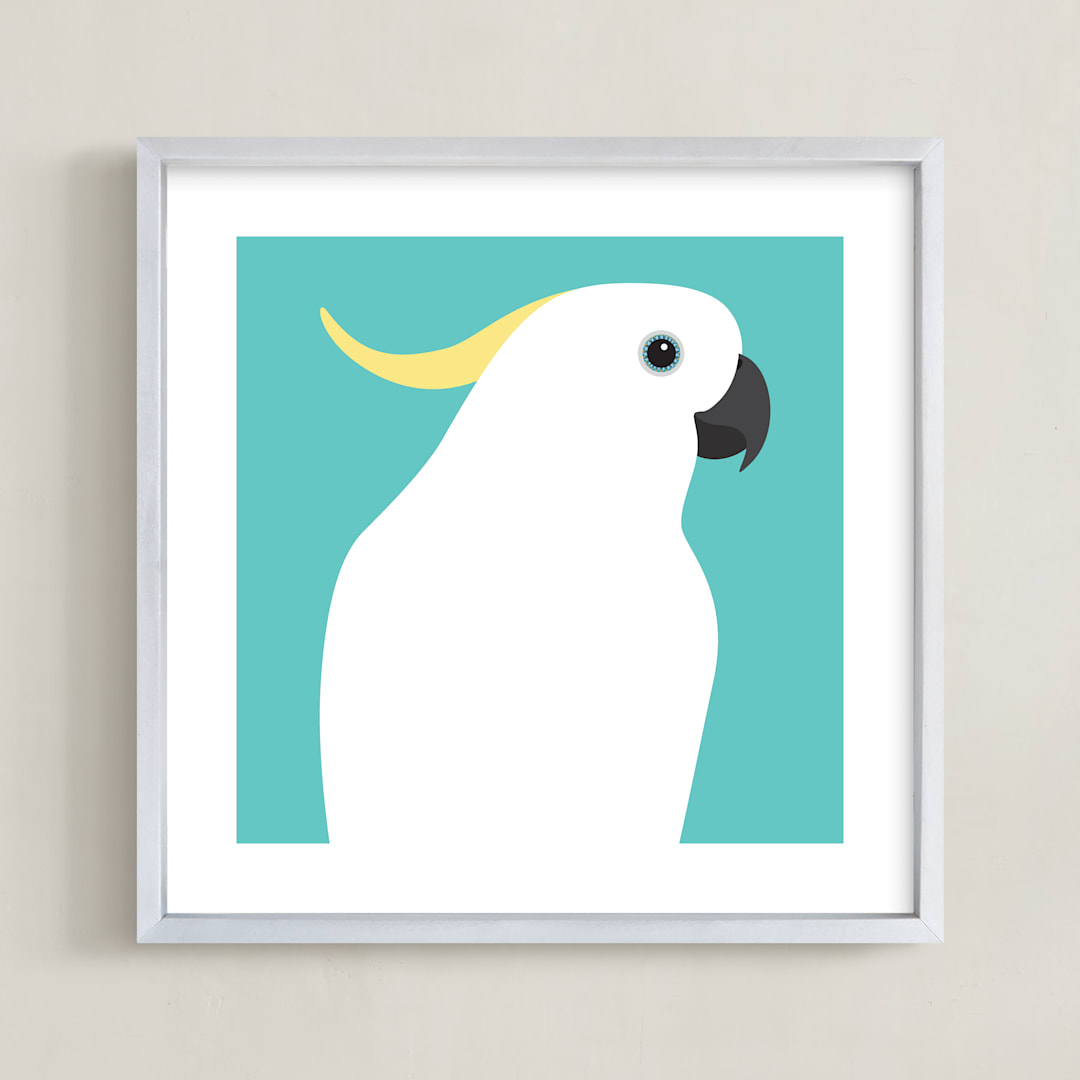 "Hey, You Looking At Me? II" - Art Print in Vibrant Tones by IGGI - Framed