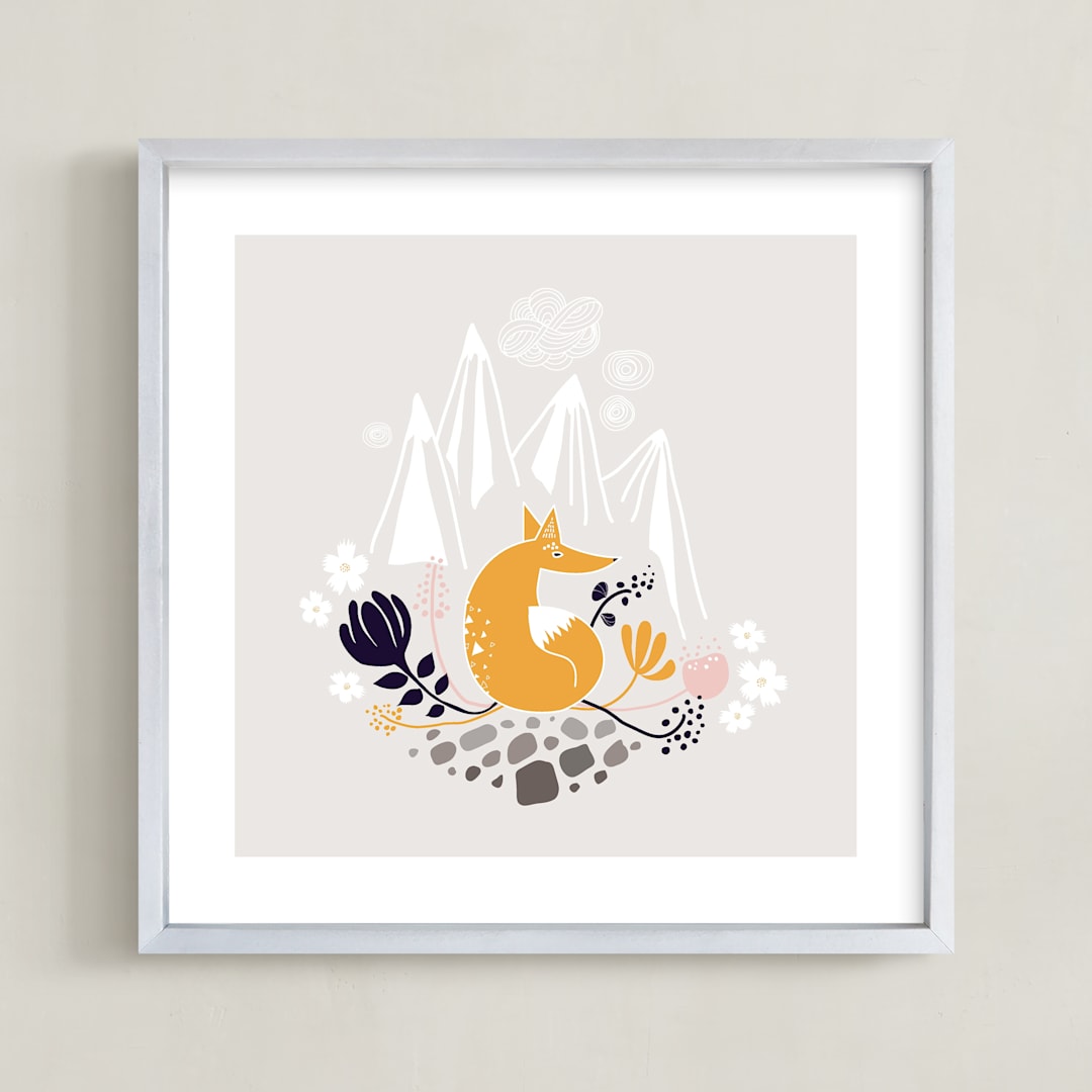 "Desert Fox" - Art Print in Desert by Kayla King - Framed
