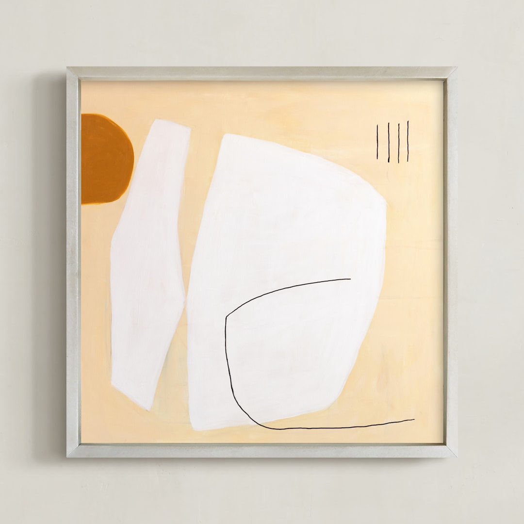 "TURMERIC & TUSK" - Art Print in eggshell by Keren Toledano - Framed