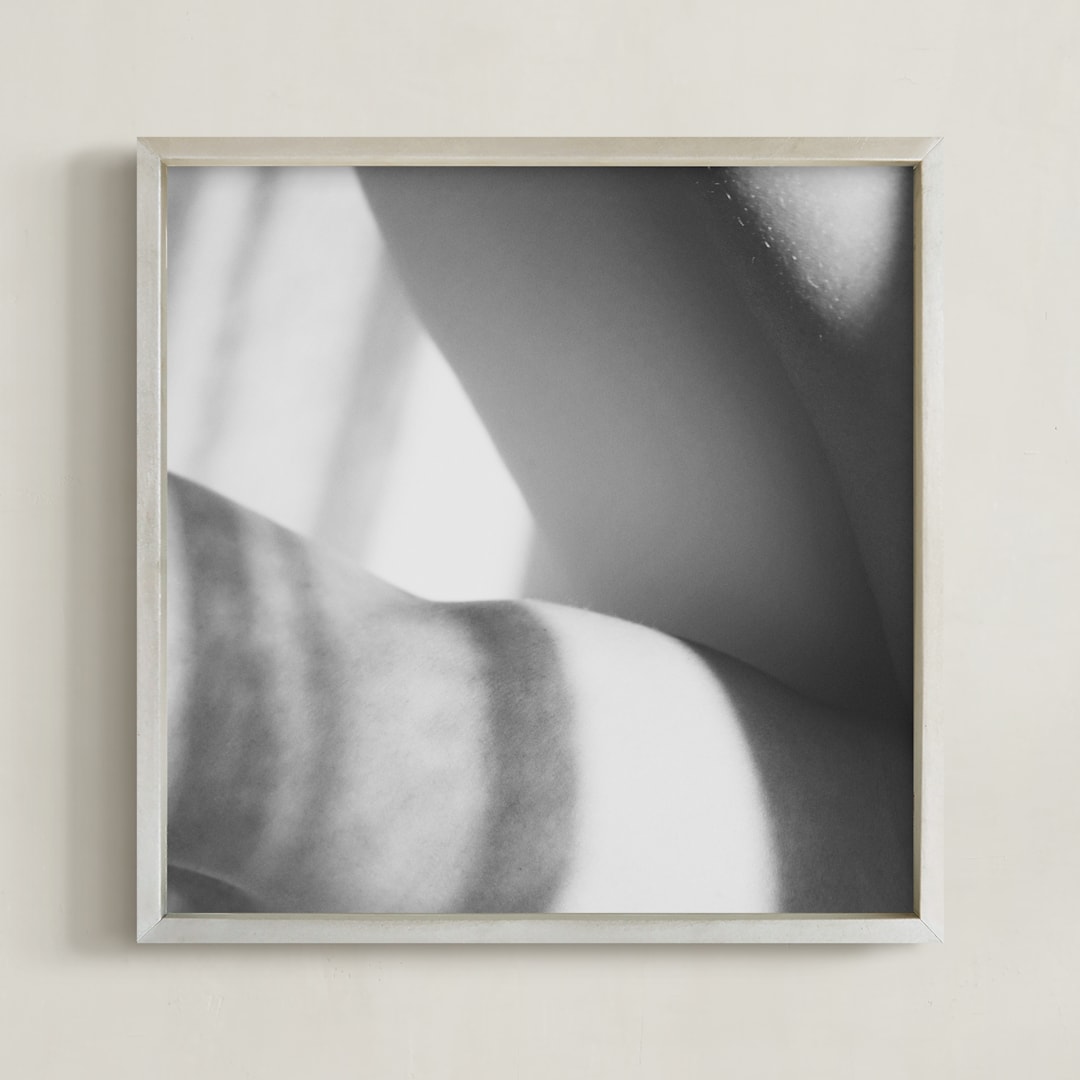 "Basking" - Art Print in Black and white by Catherine Culvenor - Framed