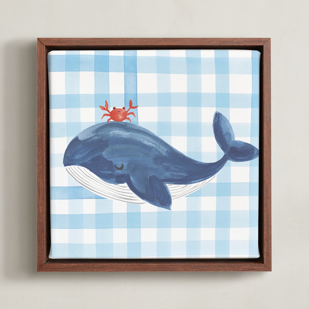 "Sea Friends 1" - Art Print in Sea by Teju Reval - Framed Canvas