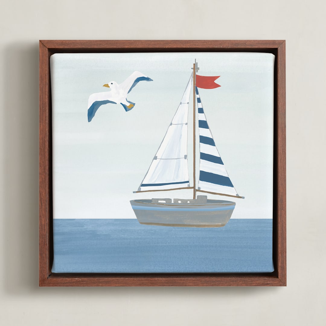 "Sea Friends 3" - Art Print in Sea by Teju Reval - Framed Canvas