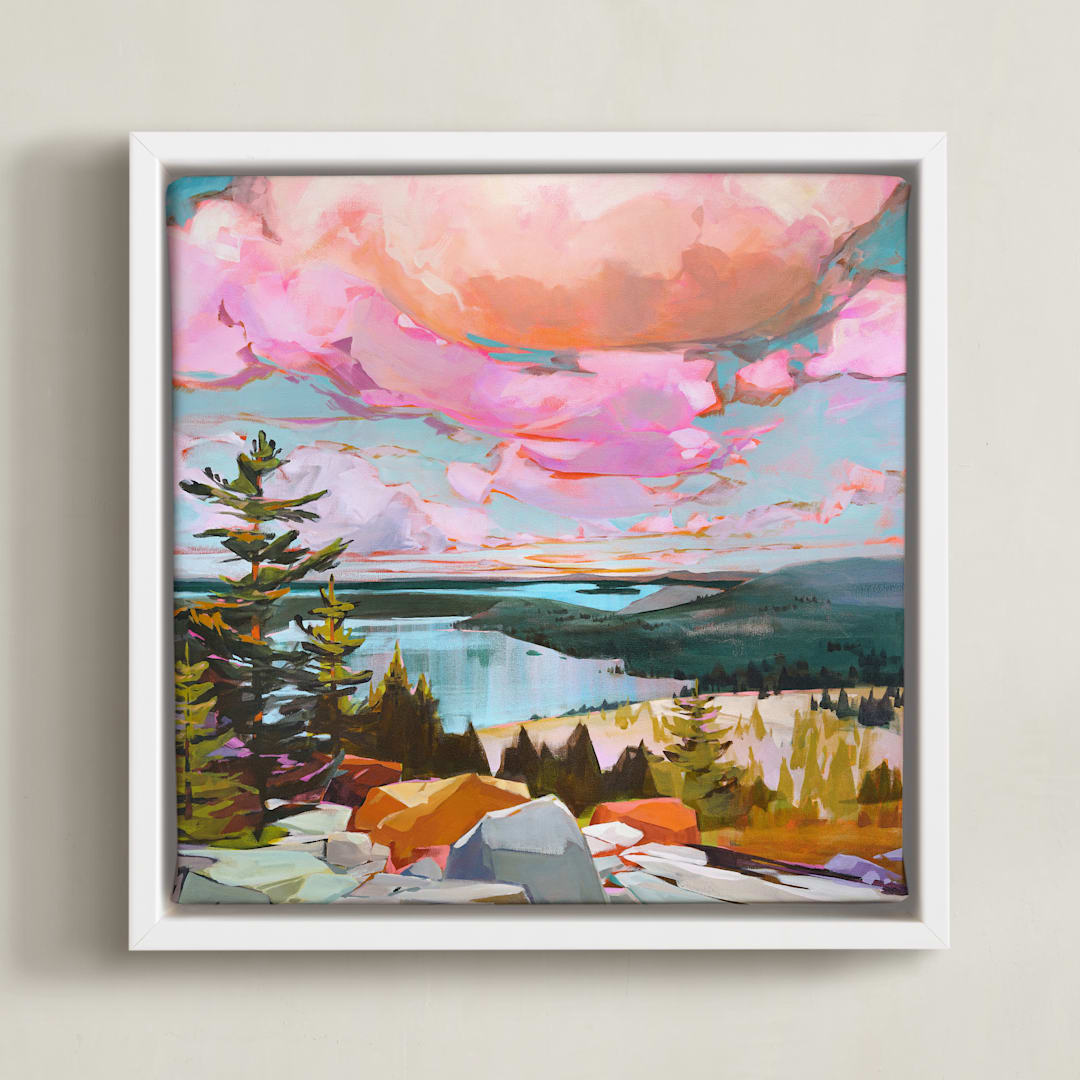 "Up and Away I" - Art Print in Multi by Jess Franks - Framed Canvas
