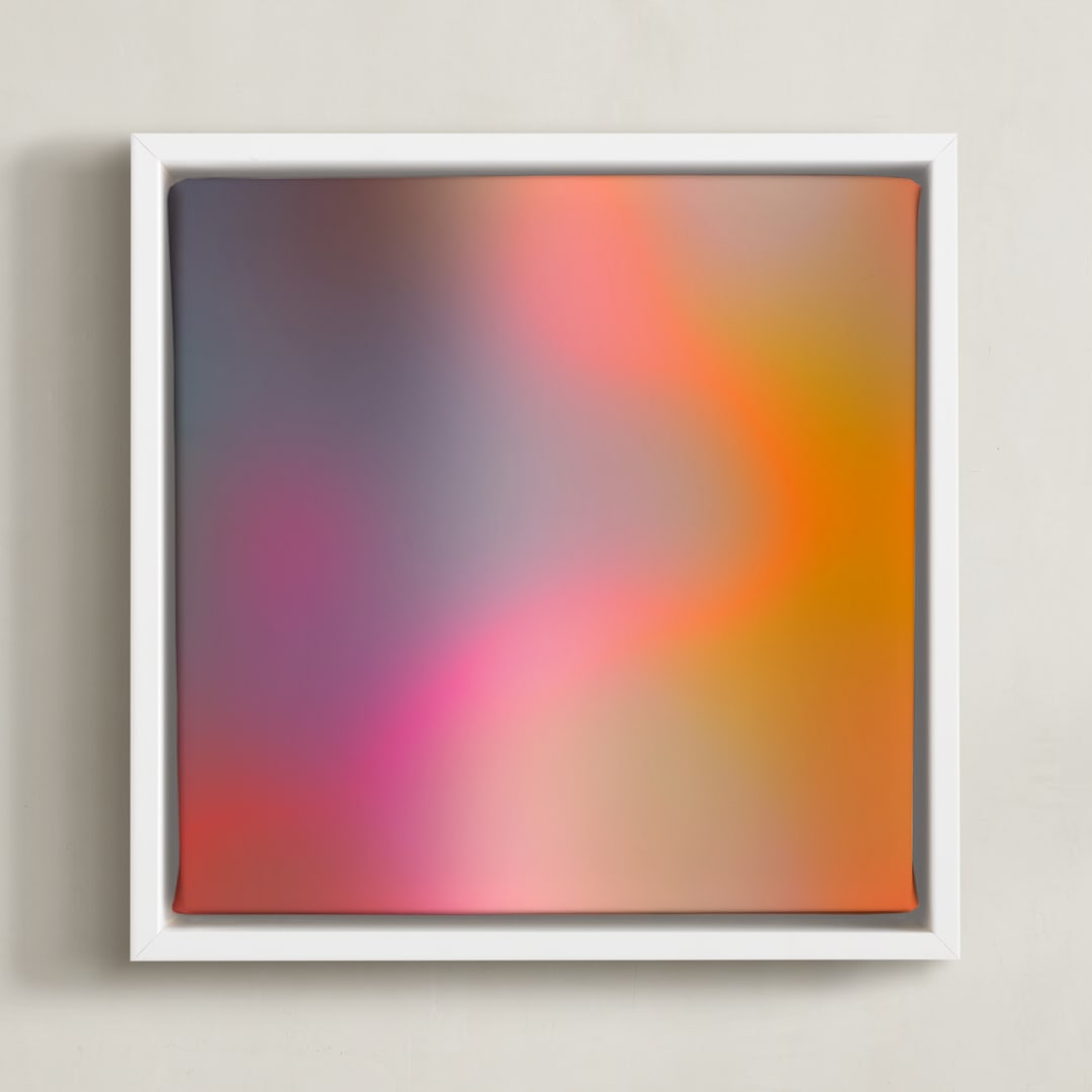 "Astral" - Art Print in Muted Purple by Parima Studio - Framed Canvas