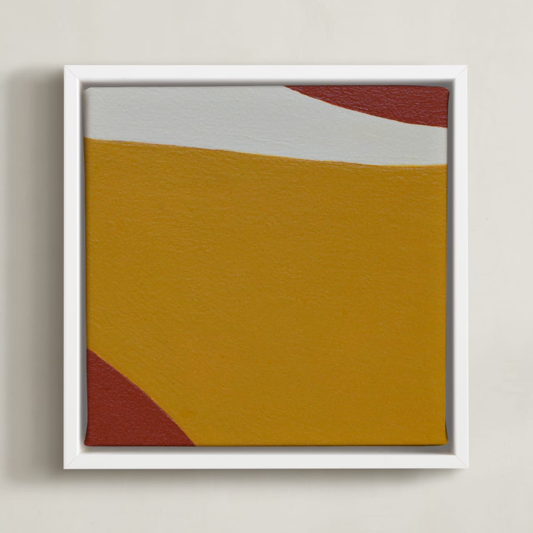 "Sam Sand Dunes IIII" - Art Print in Desert Tones by Alina Knechtle - Framed Canvas