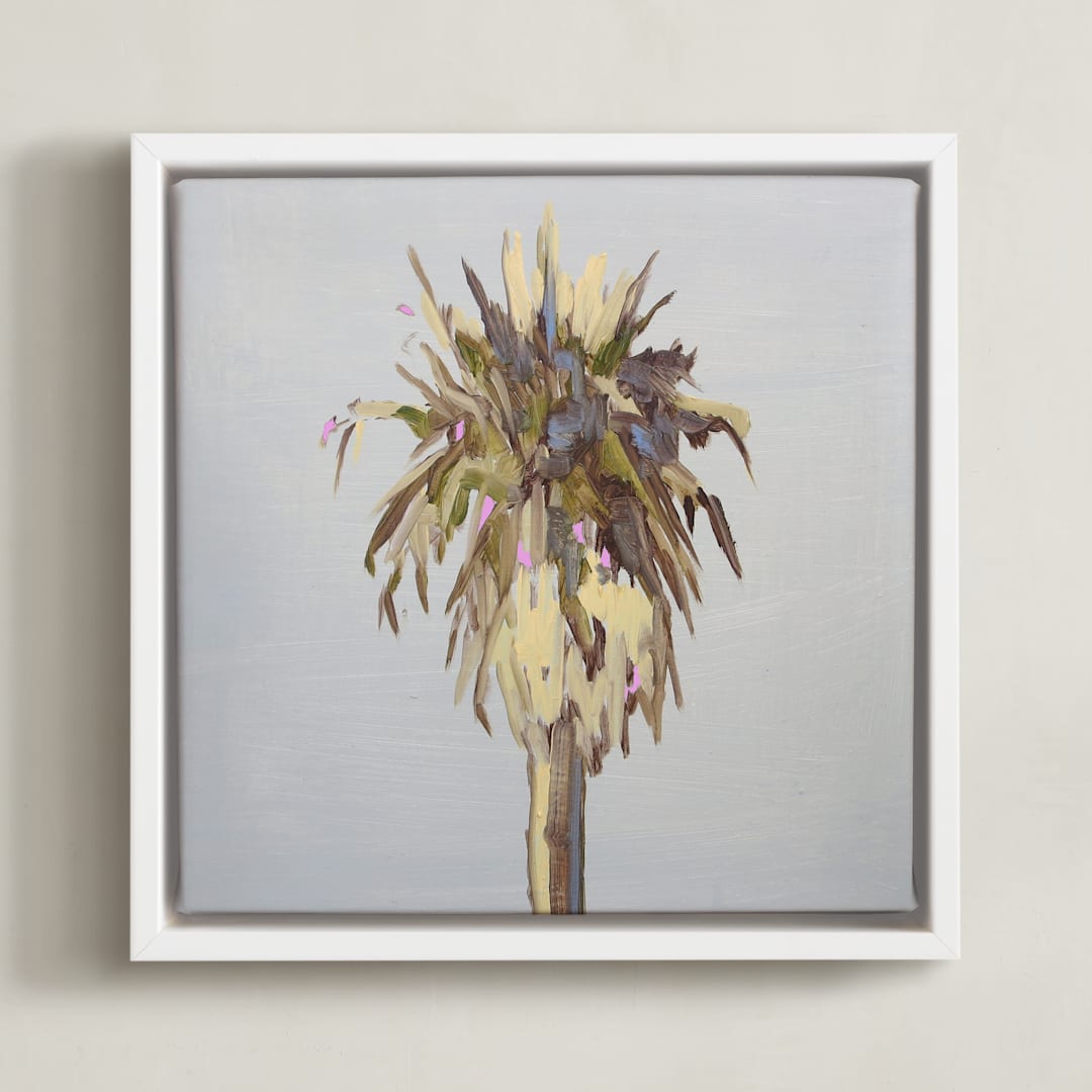 "Paled" - Art Print in dirty sand by SETH SMITH - Framed Canvas