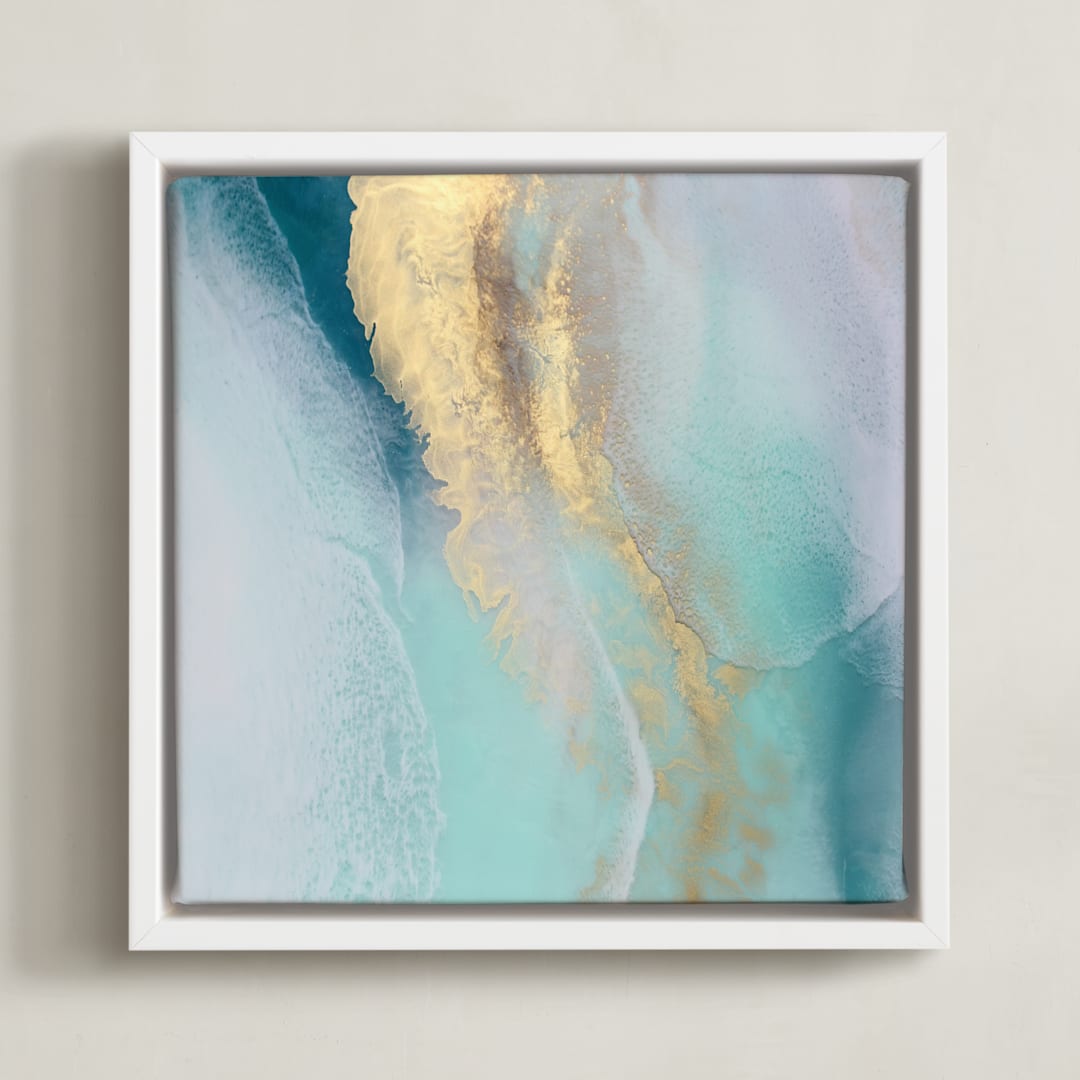 "Dreamwave" - Art Print in dream wave by Debi Perkins - Framed Canvas