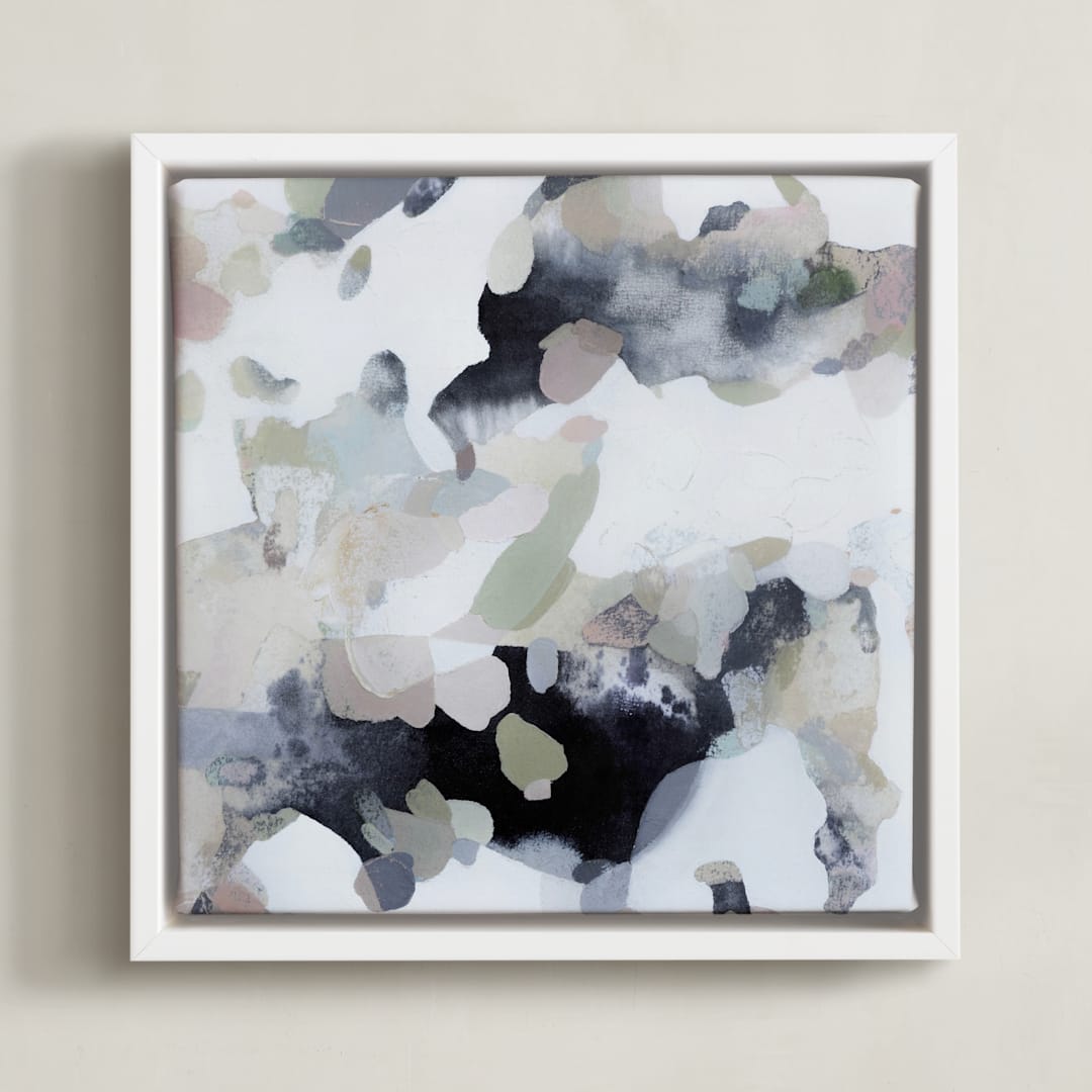 "Old-New" - Art Print in Soft Pastels by Ashleigh Ninos - Framed Canvas