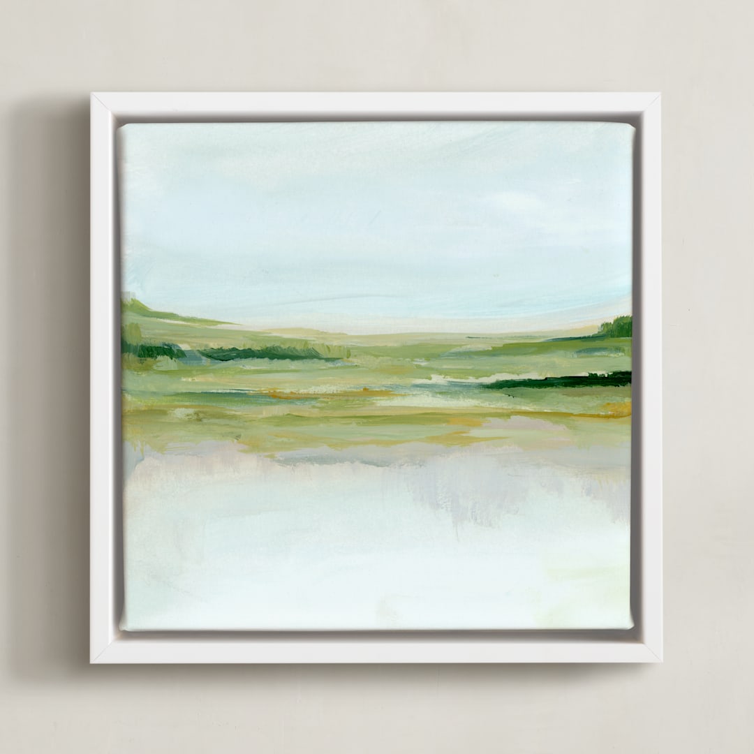 "Through It All" - Art Print in Olive by Nicole Walsh - Framed Canvas