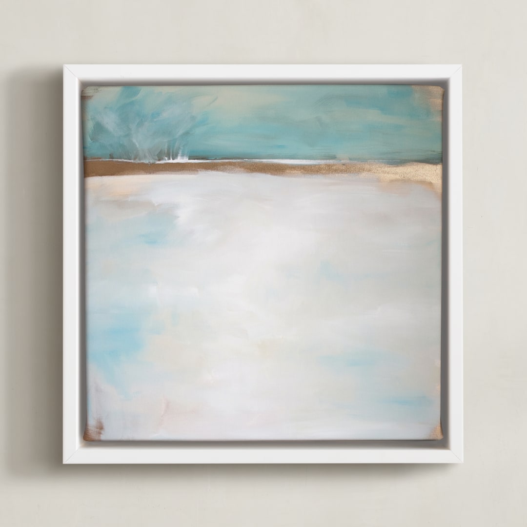 "Daydream No. 1" - Art Print in Sand by Julia Contacessi - Framed Canvas