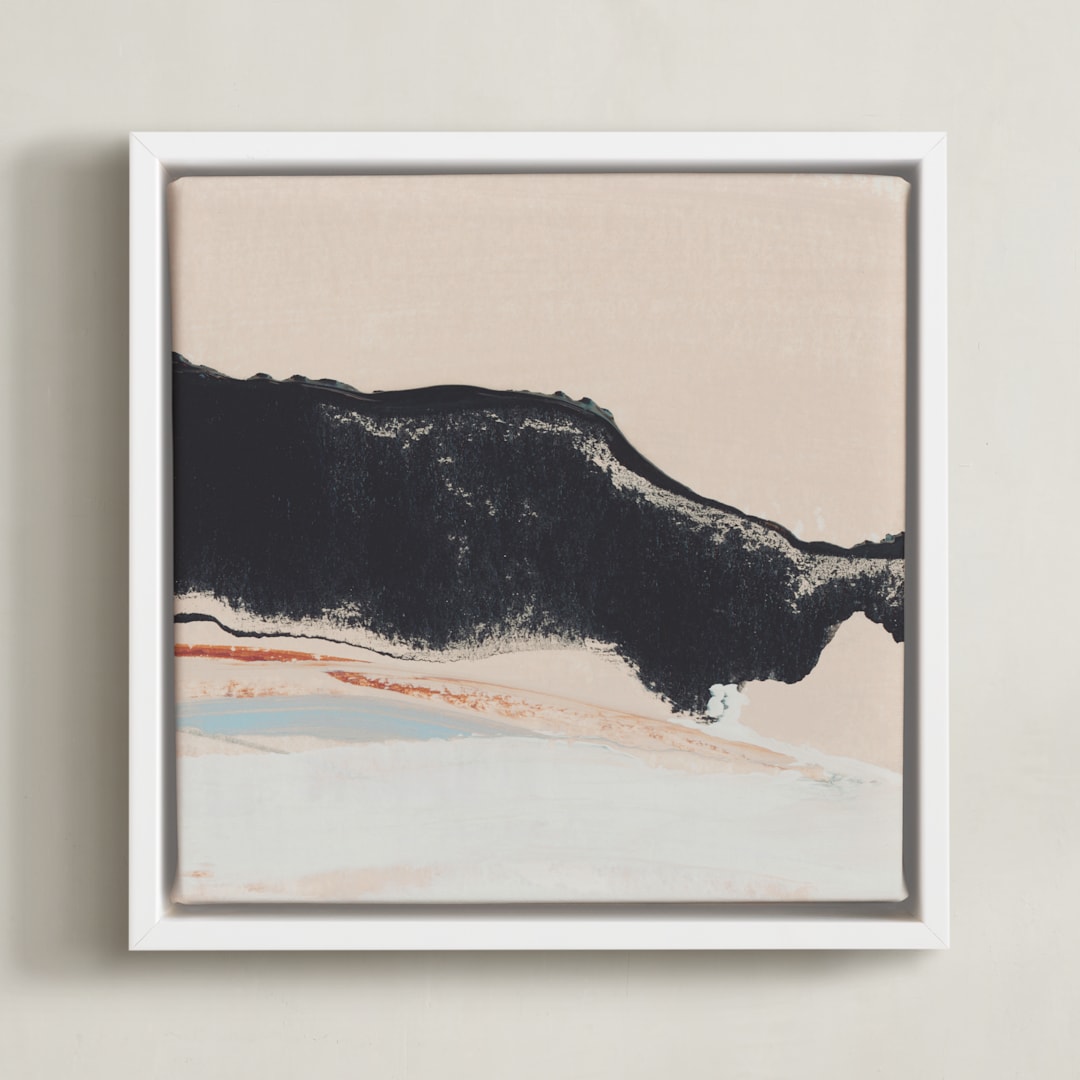 "Top" - Art Print in Icy by Mande Calhoun - Framed Canvas