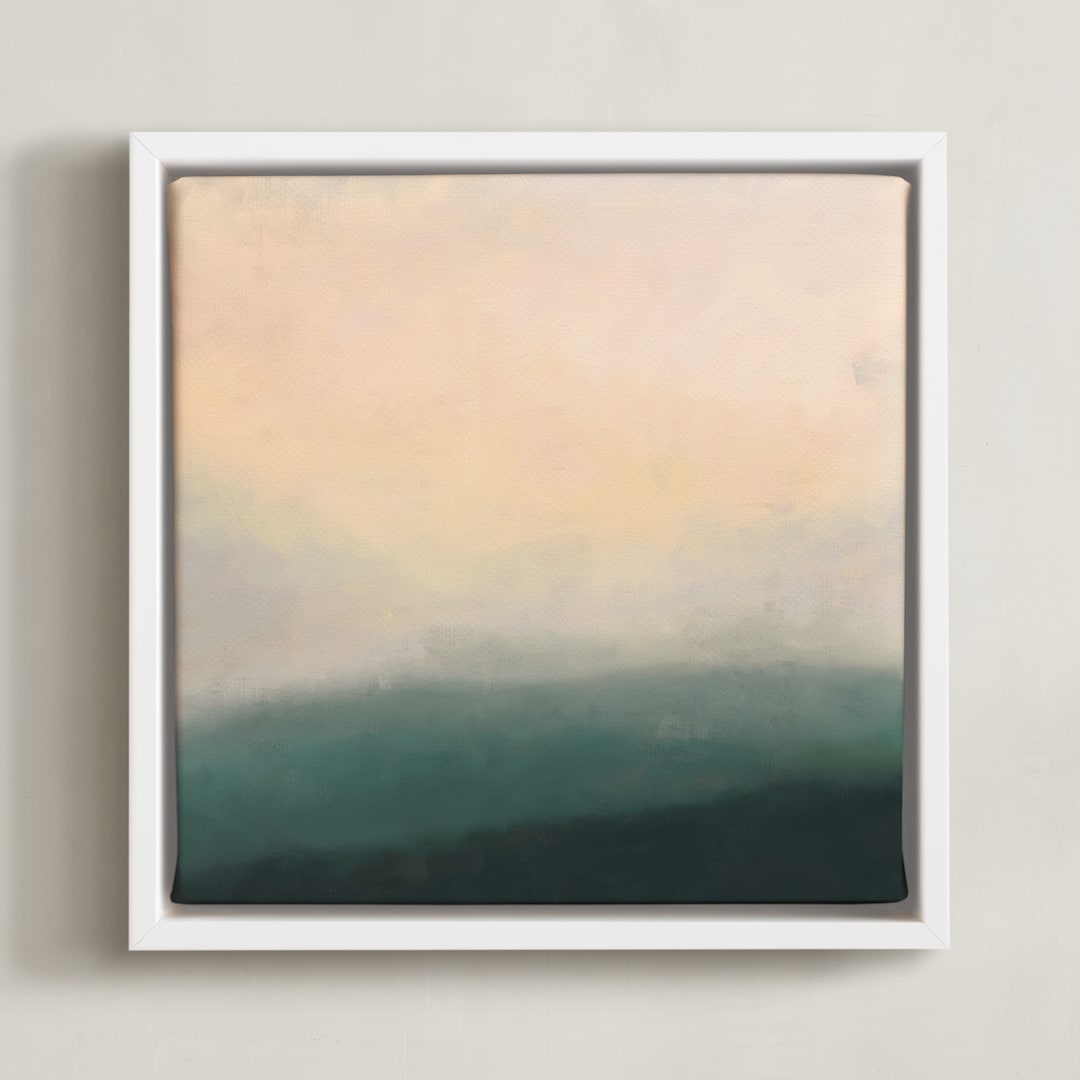 "Mystical 2" - Art Print in White by Amy Hall - Framed Canvas