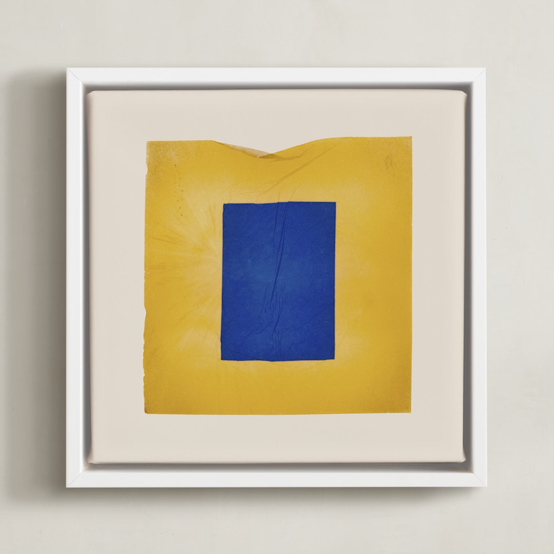 "Taking Shape Bright 2" - Art Print in Rectangle With Me by Kamala Nahas - Framed Canvas