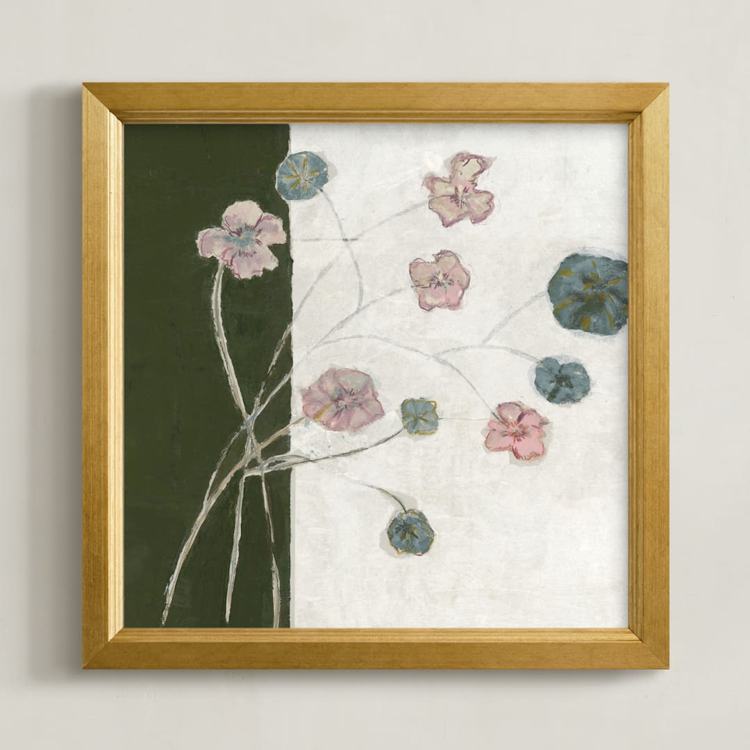 "Celebratory Decay" - Art Print in Green Decay by Bethania Lima - Framed