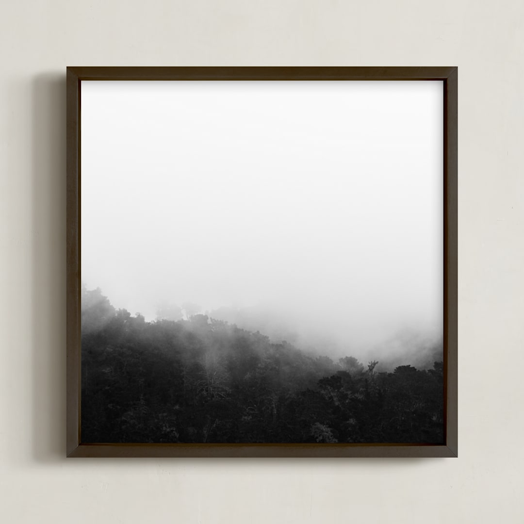 "Bewilder" - Art Print in Black and White by Jessica C Nugent - Framed