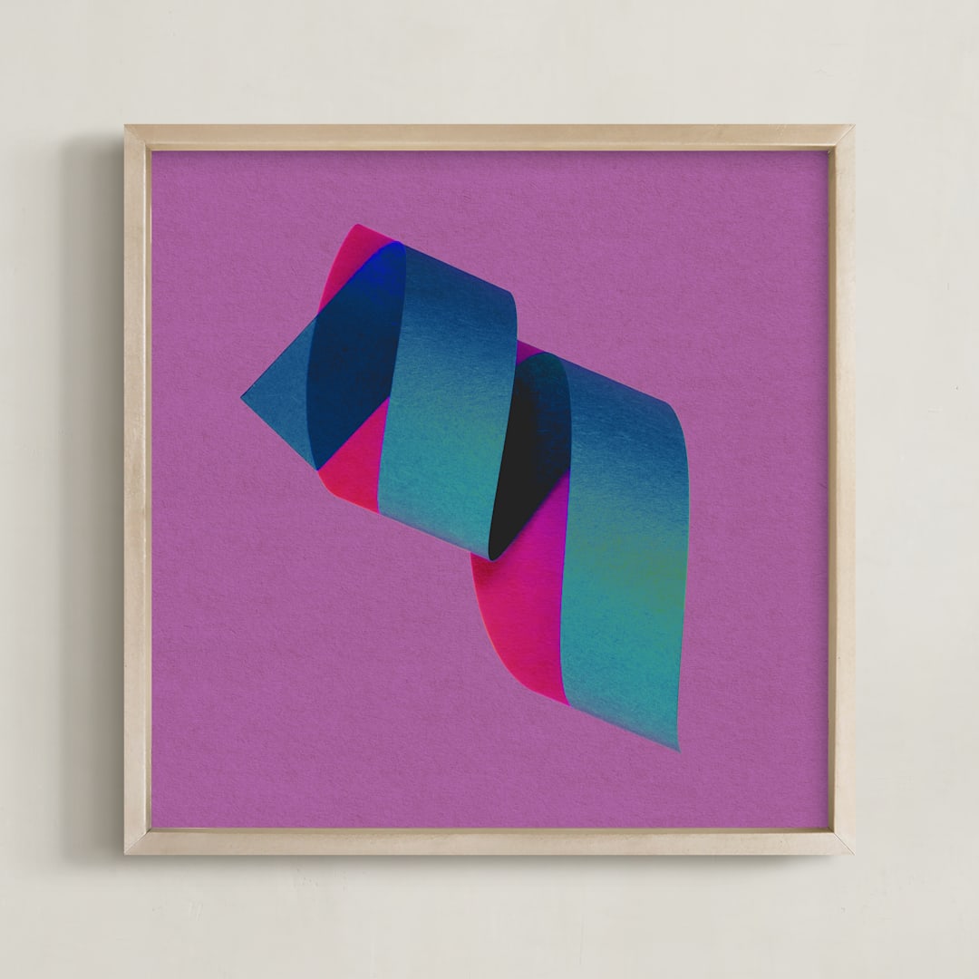 "Twirl" - Art Print in Purple Twirl by Andrew McClintock - Framed