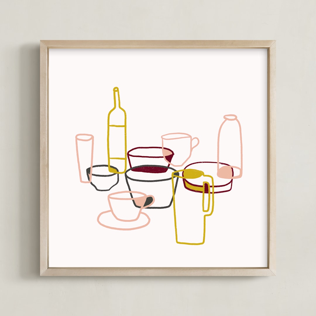 "Life as a Still" - Art Print in Multi by Jaqui Falkenheim - Framed