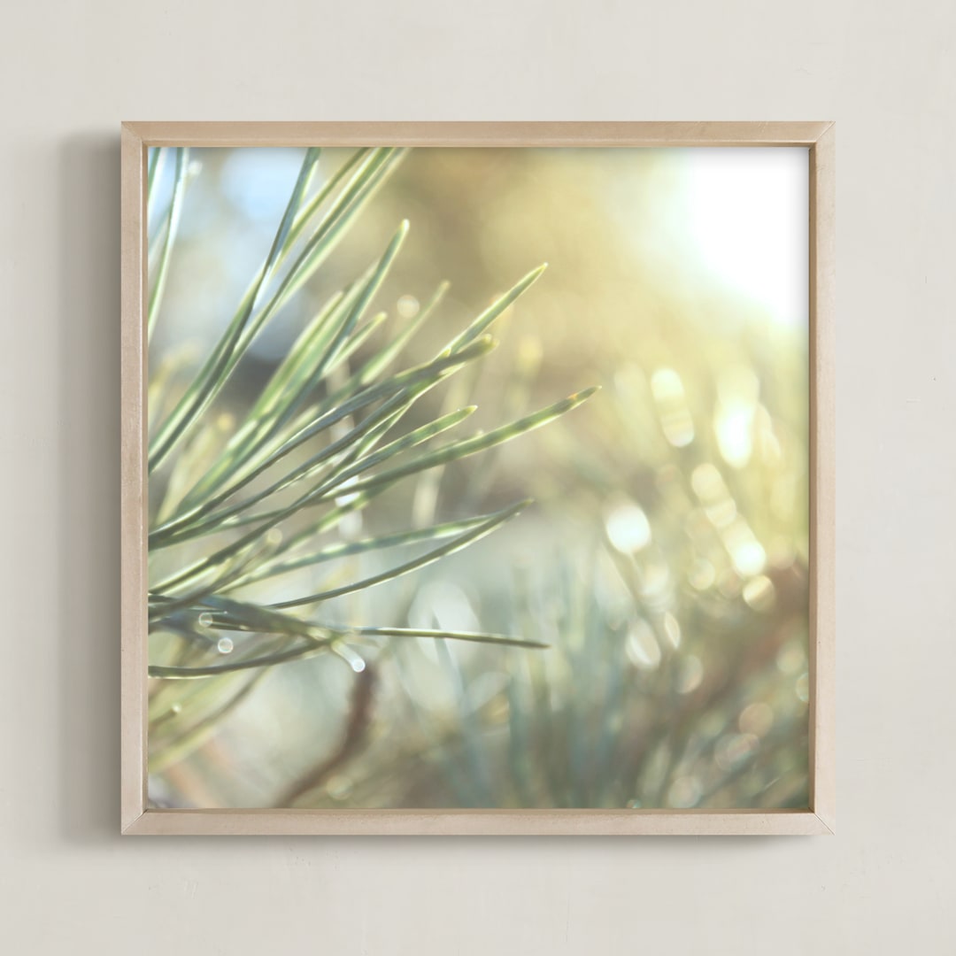 "That Warm Pine Smell" - Art Print in Soft Pine by Karen Kaul - Framed