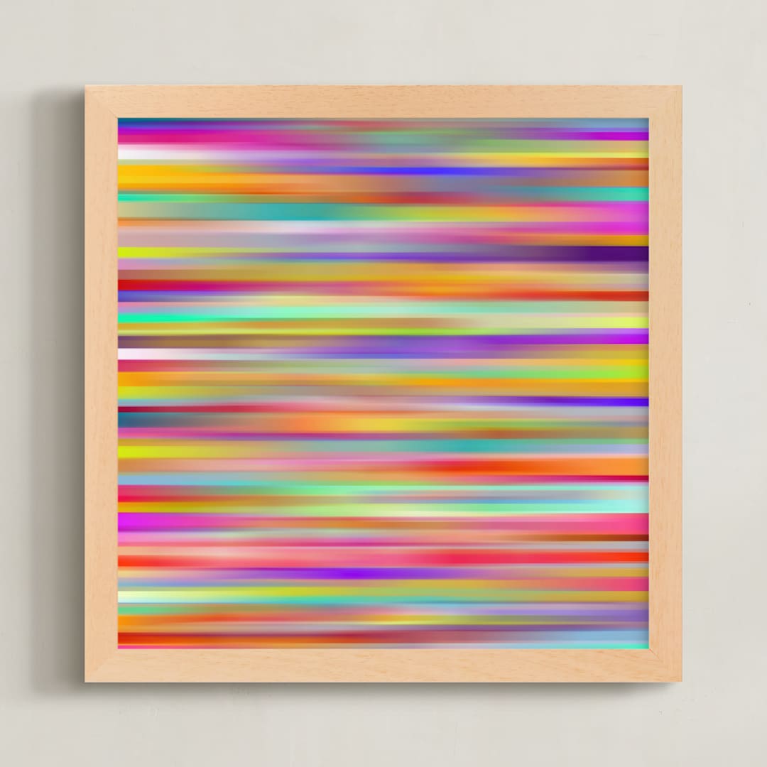 "Electrica" - Art Print in Multi-Colored by Paola Benenati - Framed