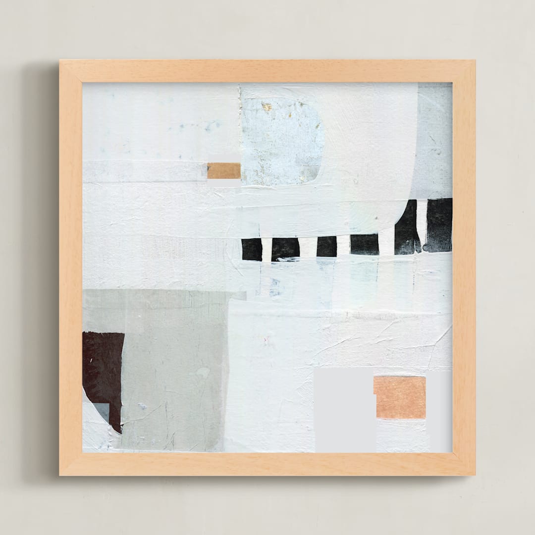 "Playground" - Art Print in Ivory by Jaqui Falkenheim - Framed