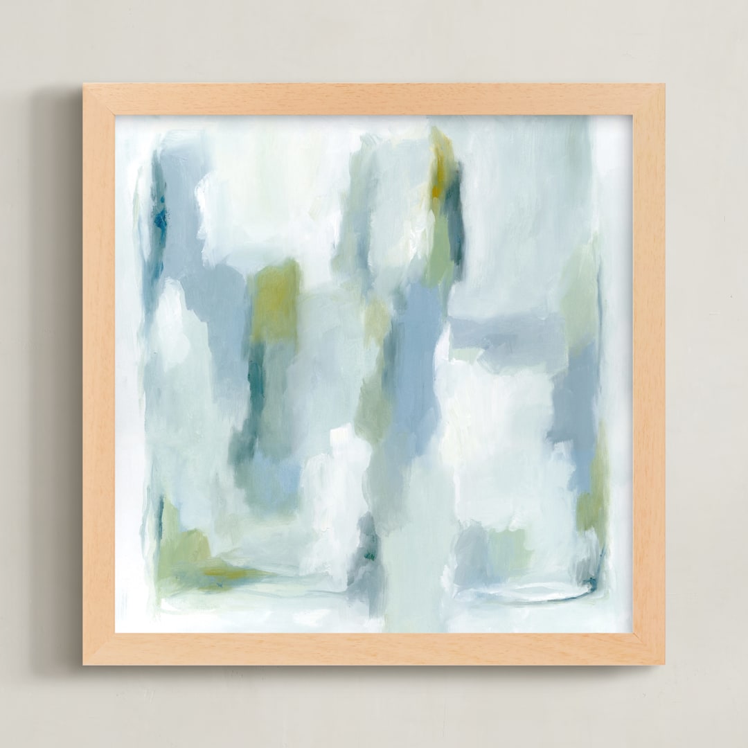 "Gossamer" - Art Print in Azure by Nicoletta Savod - Framed