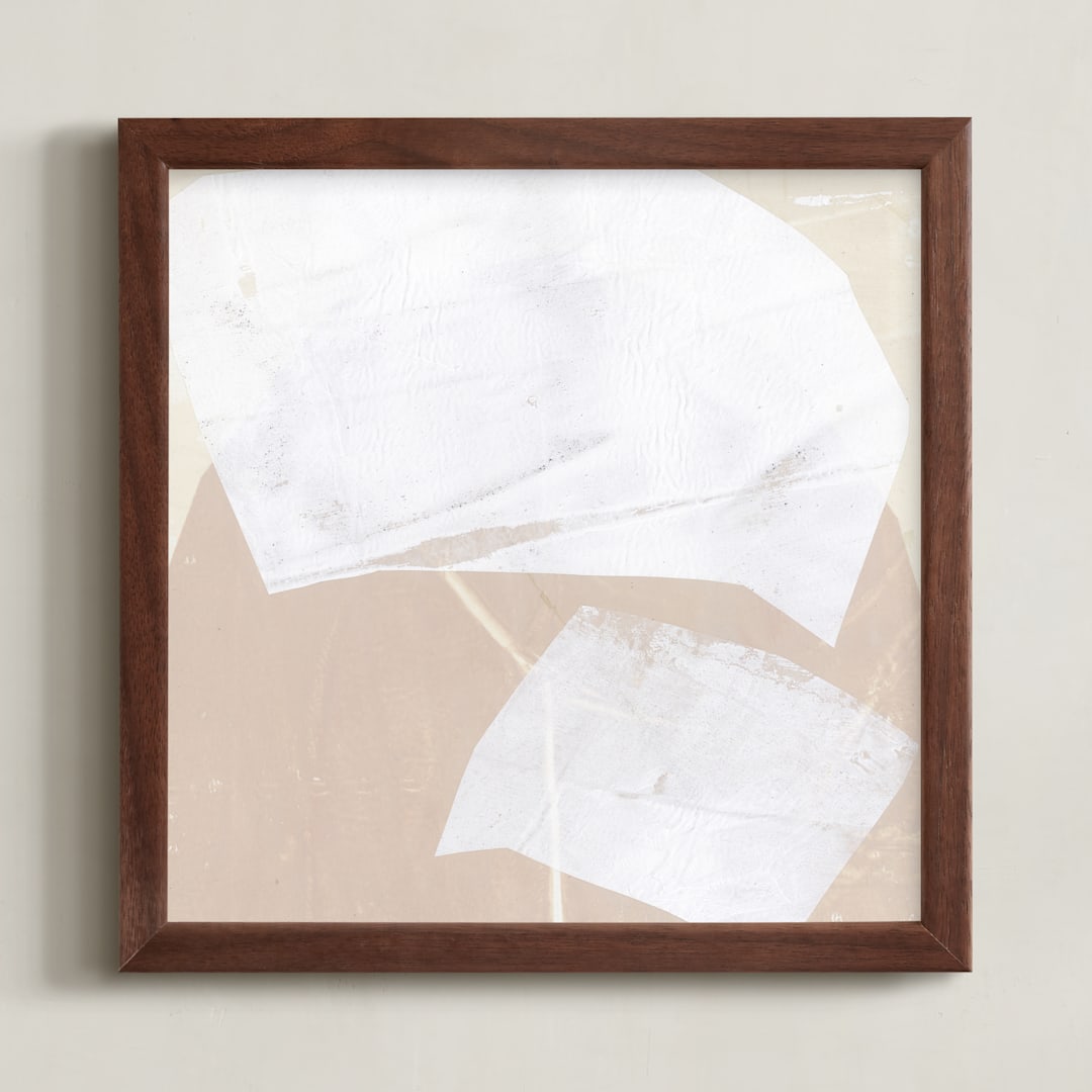 "Studio Forms 3" - Art Print in Linen by Jennifer Daily - Framed