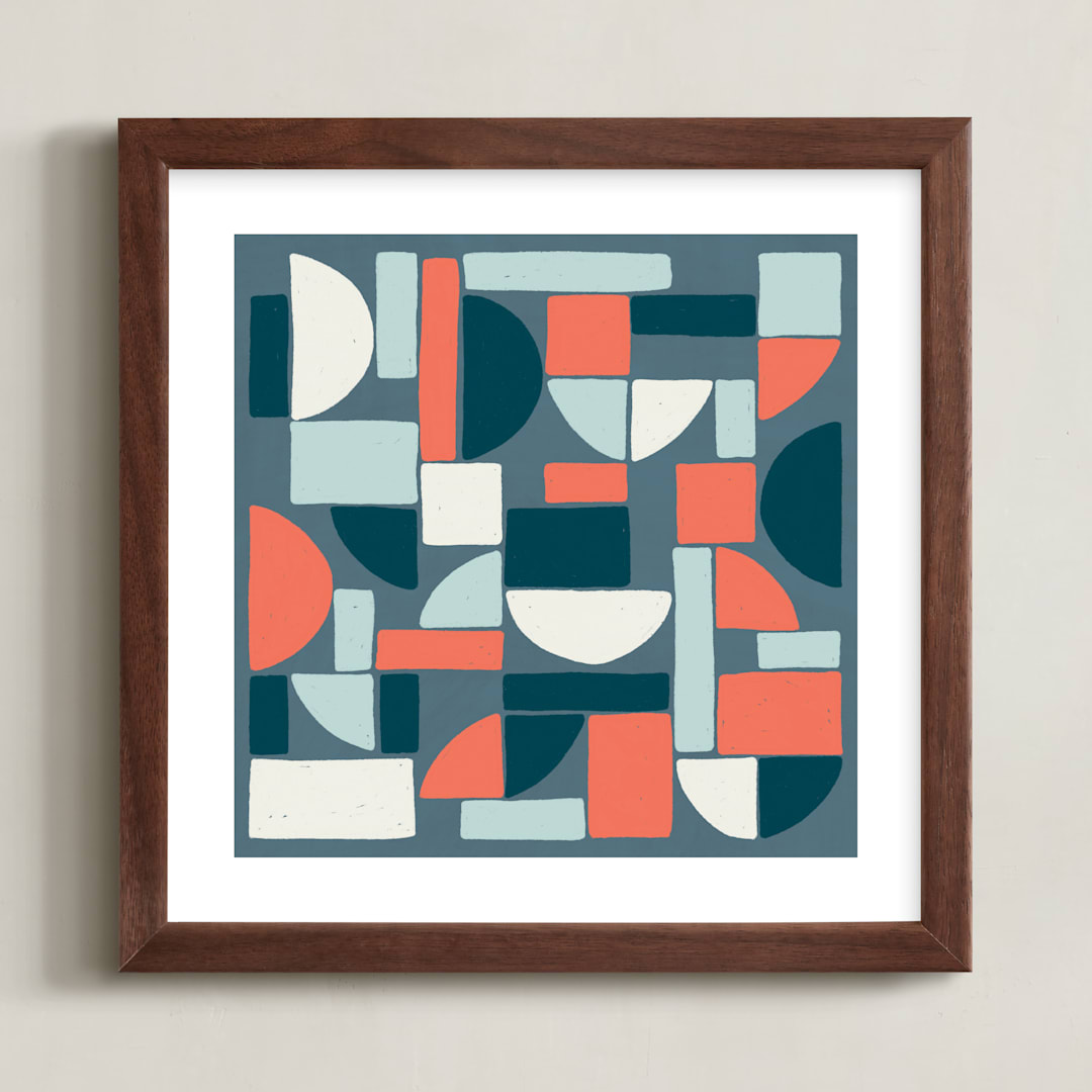 "Coming Together" - Art Print in Provincial by Betsy Siber - Framed