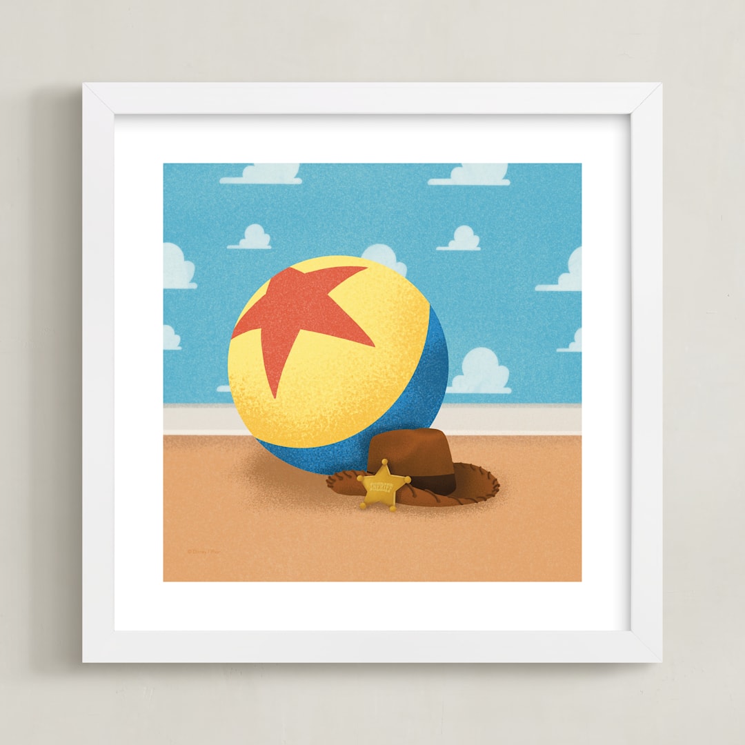 "You Got a Friend in Me" - Art Print in Sky by Ana Peake - Framed