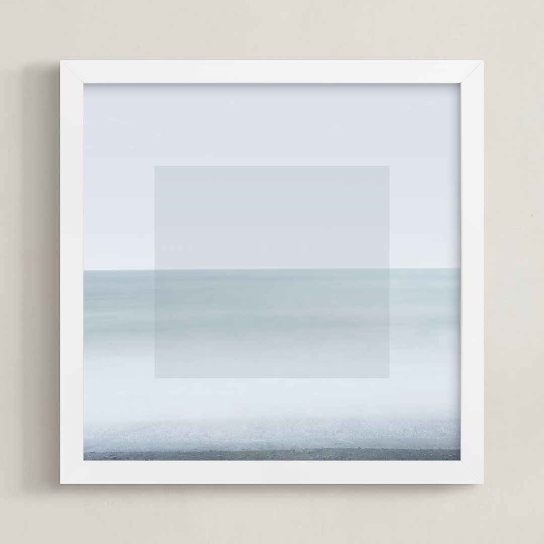 "Still Here" - Art Print in Sky by Irene Suchocki - Framed