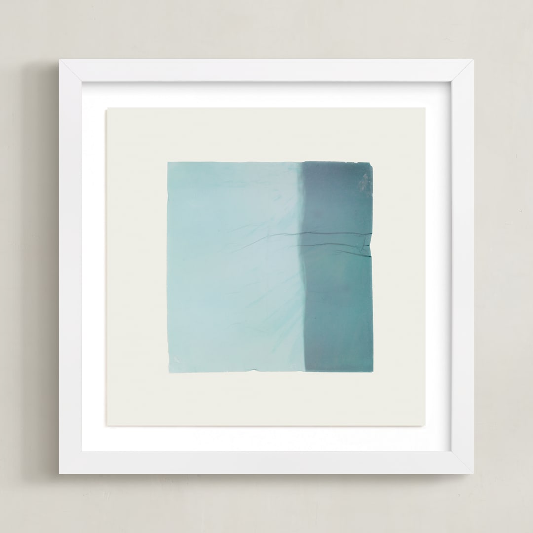 "Quatrain 4" - Art Print in Blueberry by Kamala Nahas - Framed