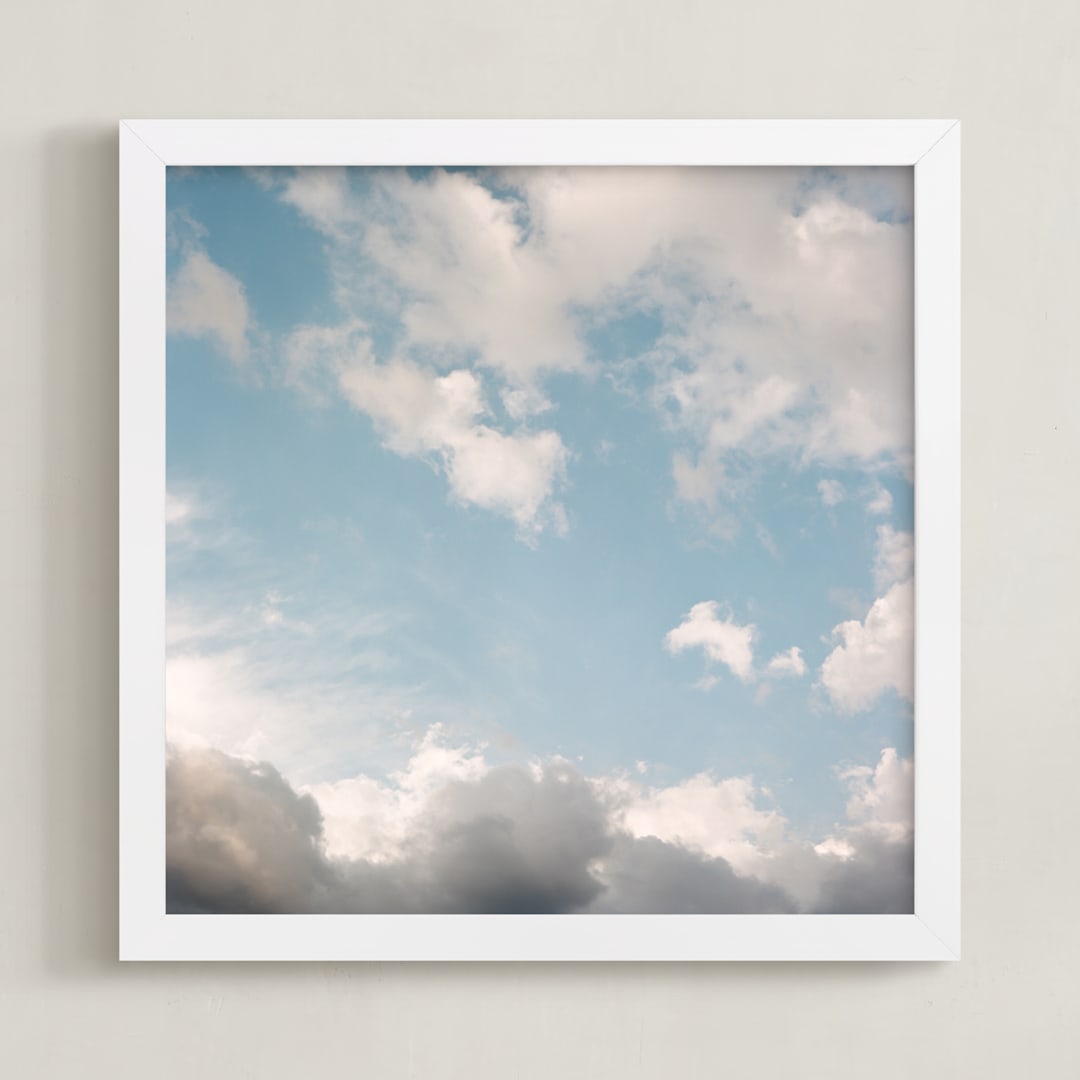 "Rise" - Art Print in Sky by Karly Rose Sahr - Framed