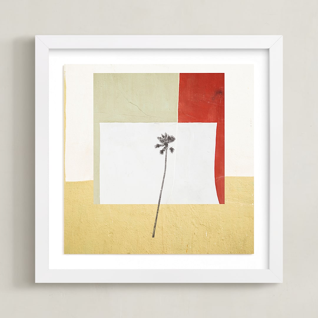 "California Abstract 3" - Art Print in Warm Multi by Shannon Howard - Framed